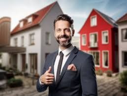 Estate agent signs lined up on a street, representing choice.