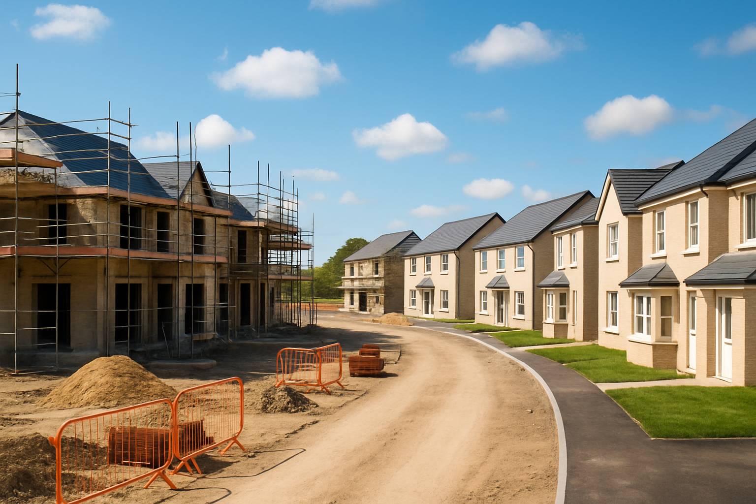 Half built house, representing housing development in Ireland
